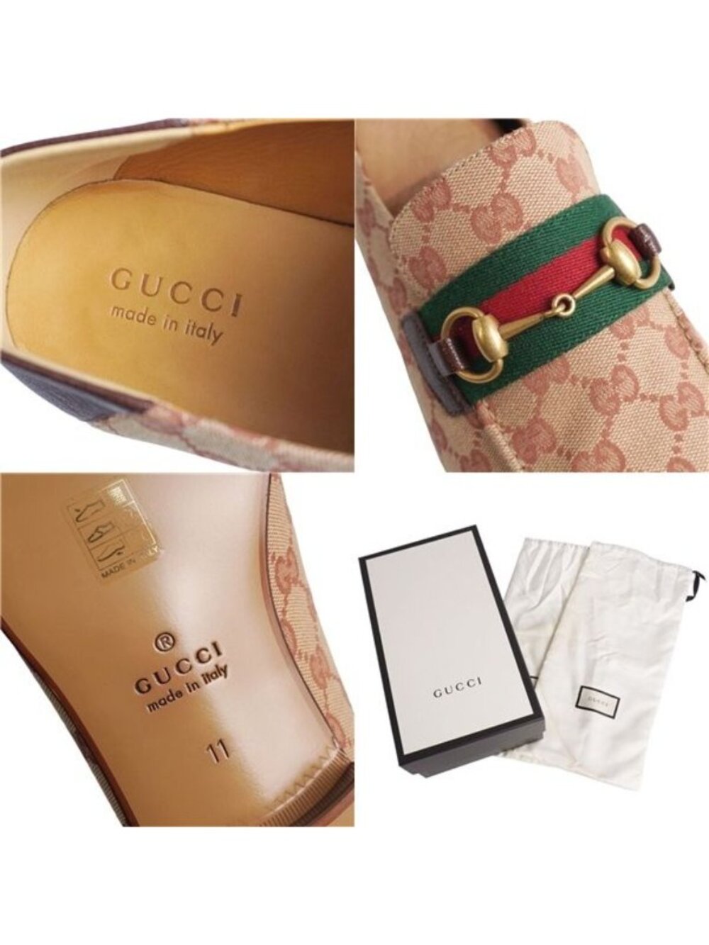 Gucci Loafers Moccasins Horsebit Sherry Line - Picture 9 of 9